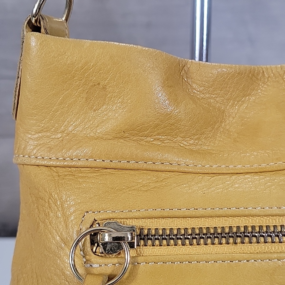 Pietro Alessandro Yellow Leather Handbag Purse Clutch Bag - Picture 5 of 12